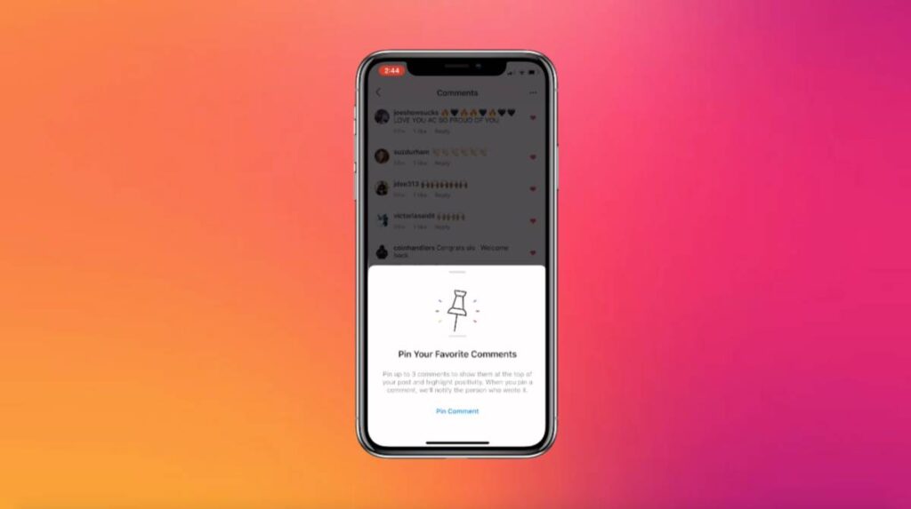 How To Pin A Comment On Instagram Standard Post?